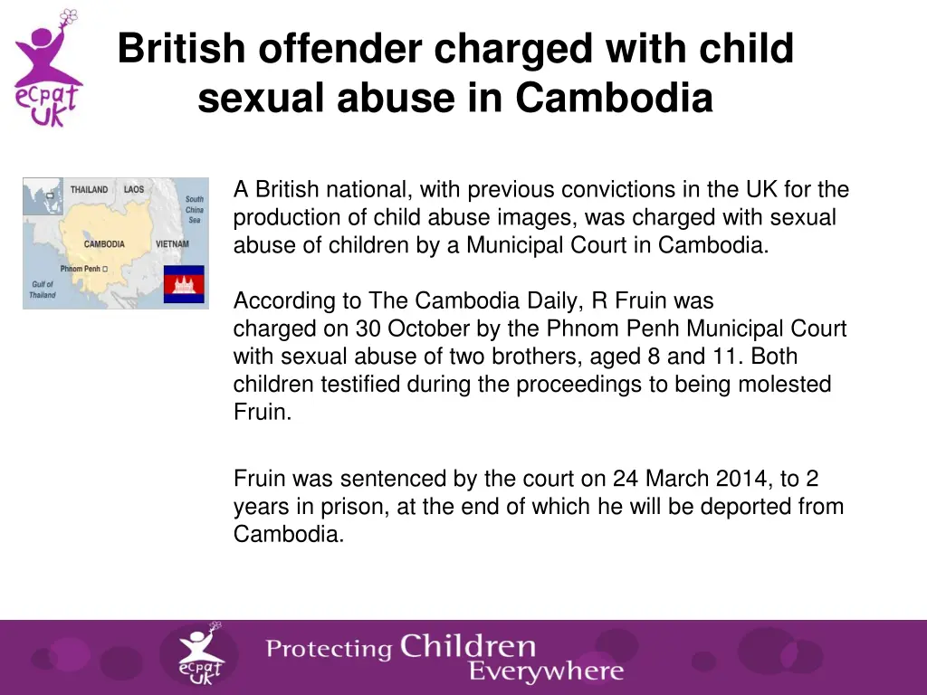 british offender charged with child sexual abuse