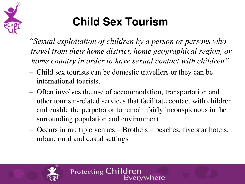 child sex tourism