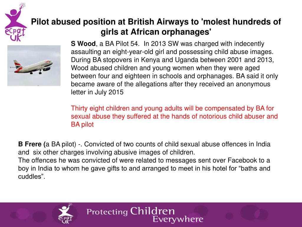 pilot abused position at british airways