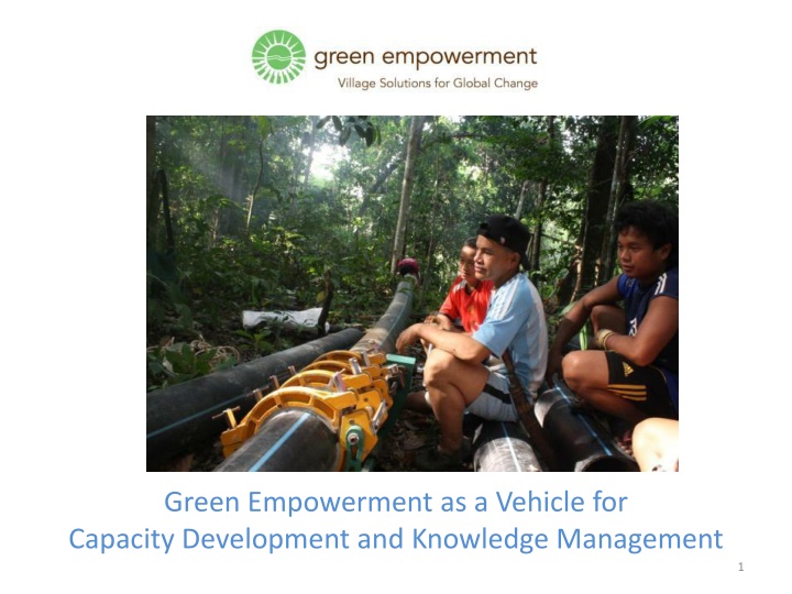 green empowerment as a vehicle for capacity