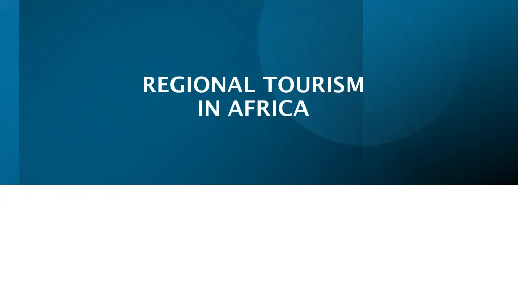 regional tourism in africa