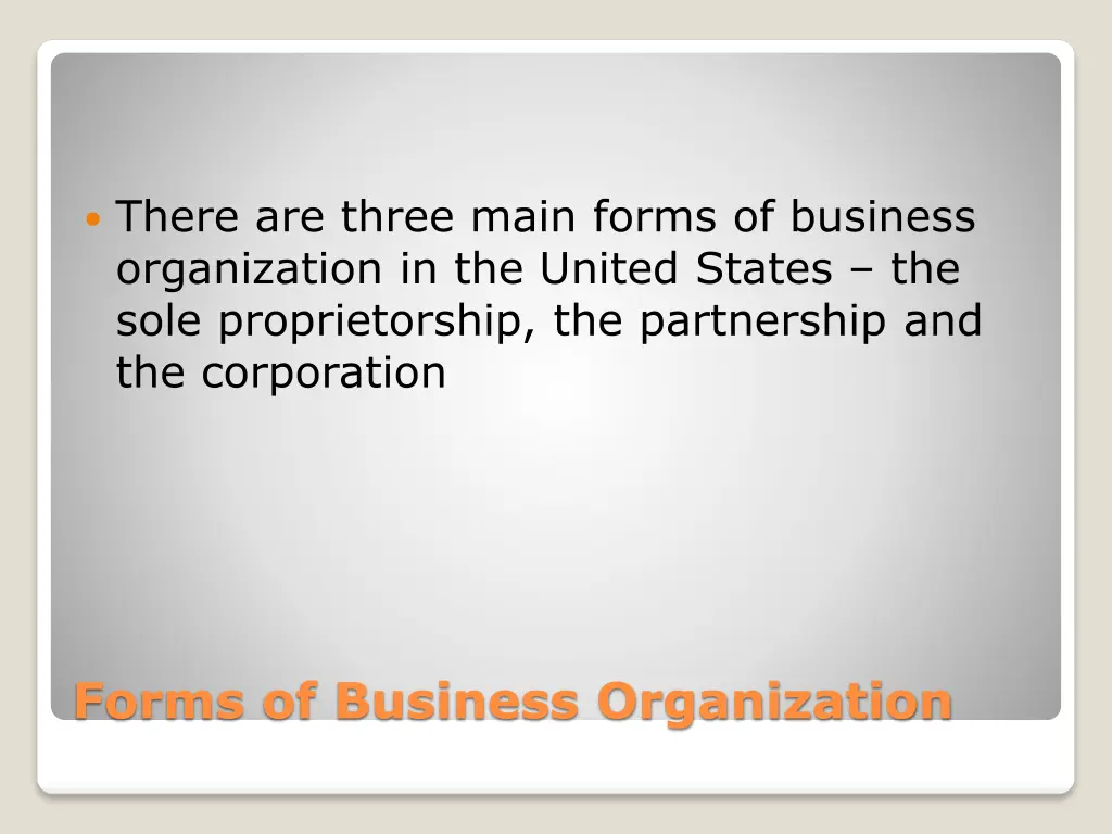 there are three main forms of business