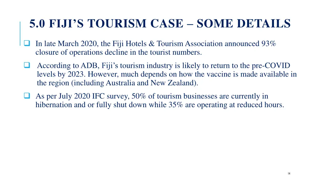 5 0 fiji s tourism case some details