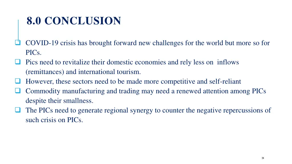 8 0 conclusion