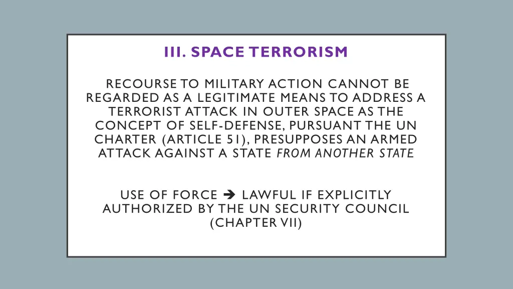 iii space terrorism 2