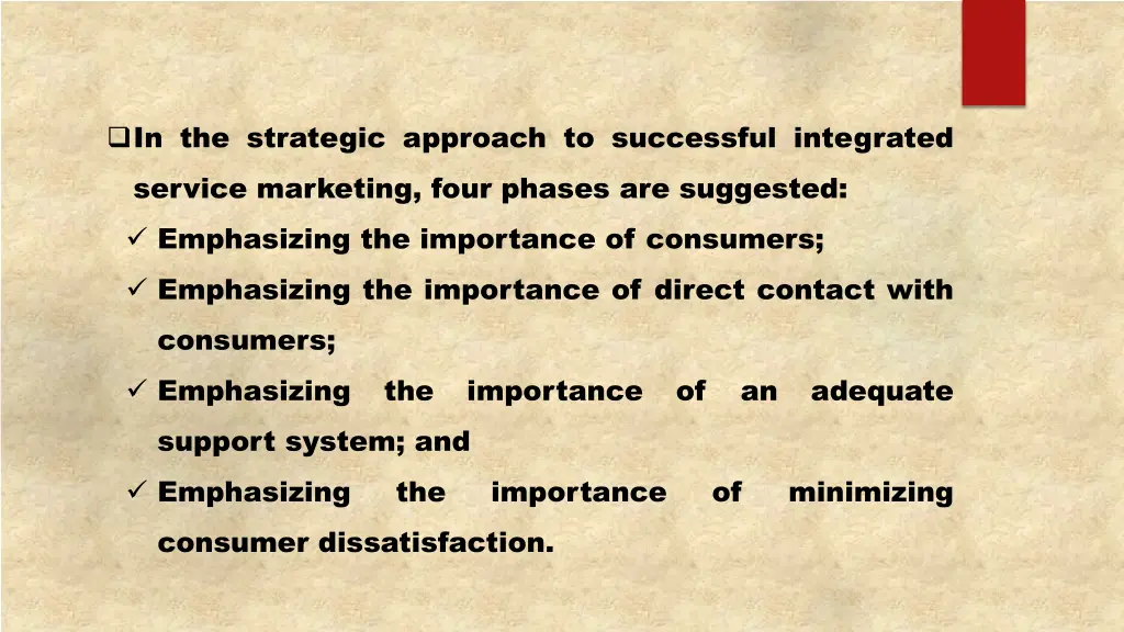 in the strategic approach to successful