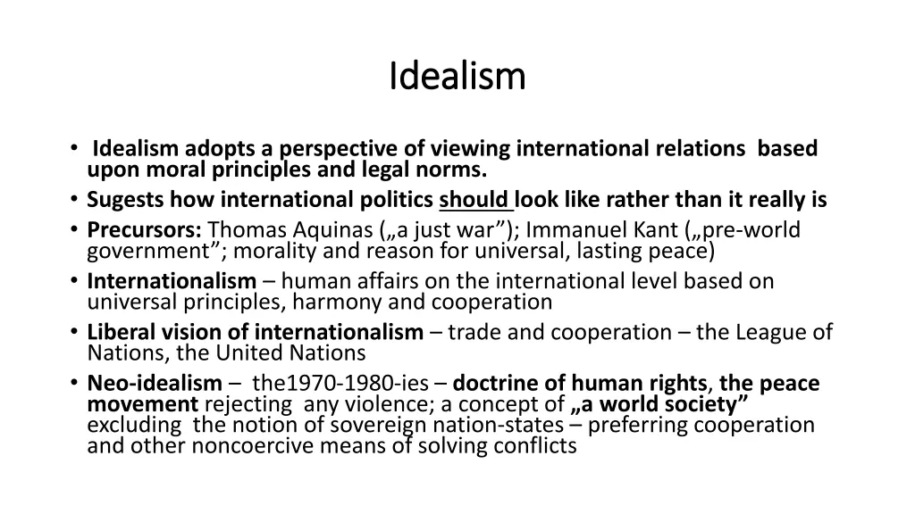 idealism idealism