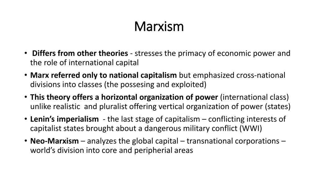 marxism marxism