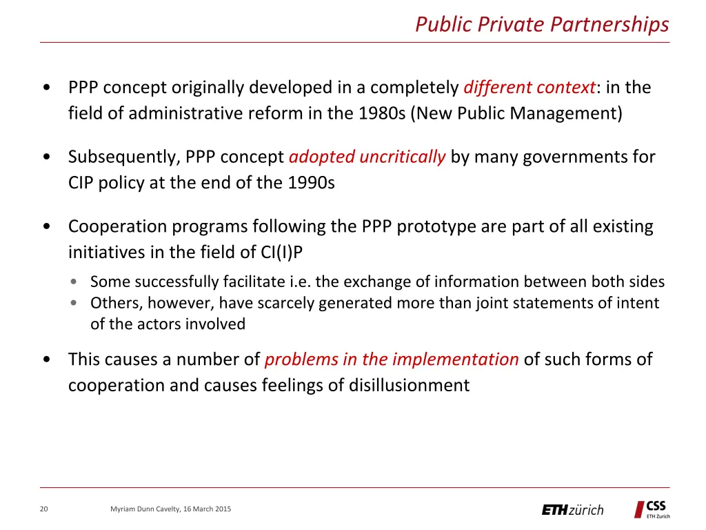 public private partnerships