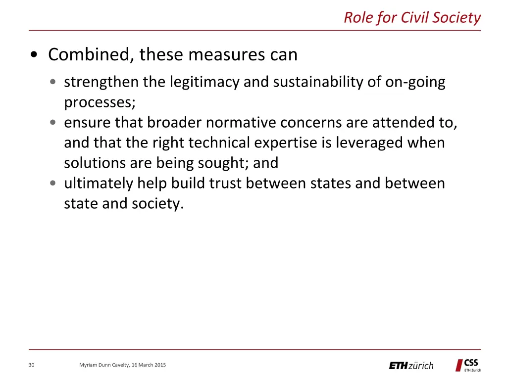 role for civil society 1