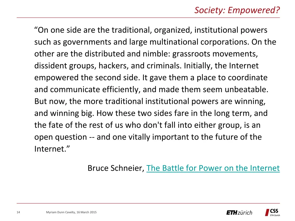 society empowered