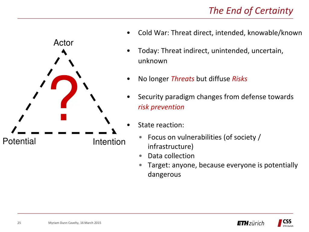the end of certainty