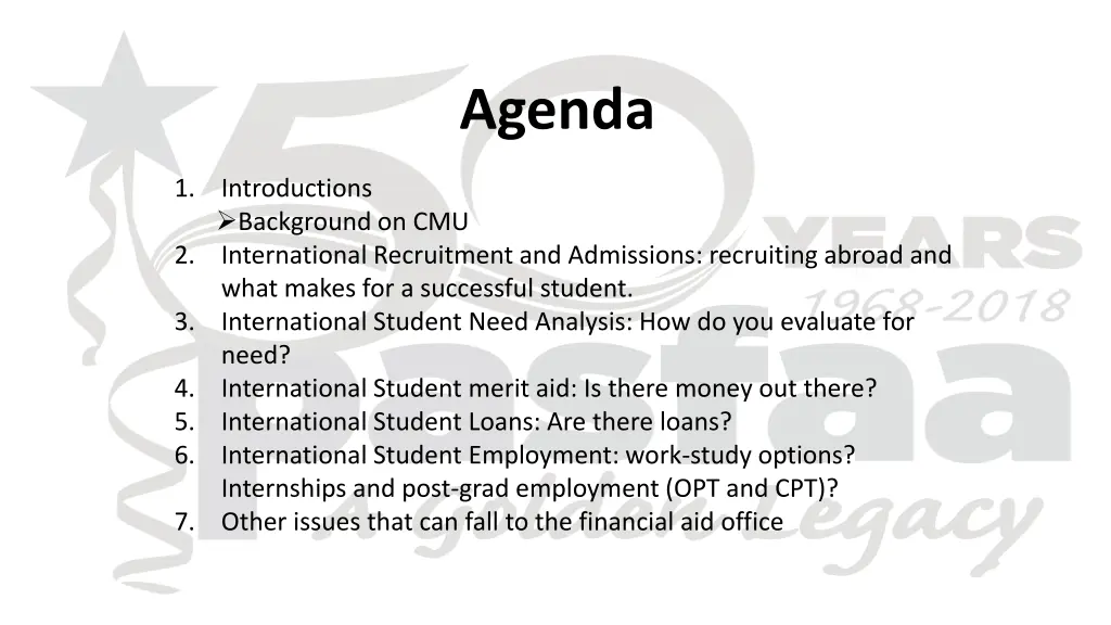agenda