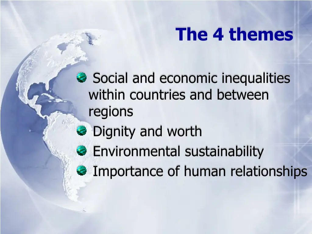 the 4 themes