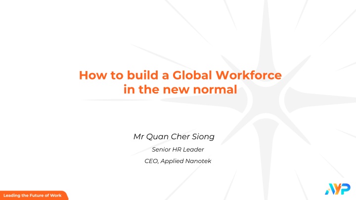 how to build a global workforce in the new normal