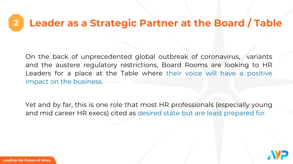 leader as a strategic partner at the board table
