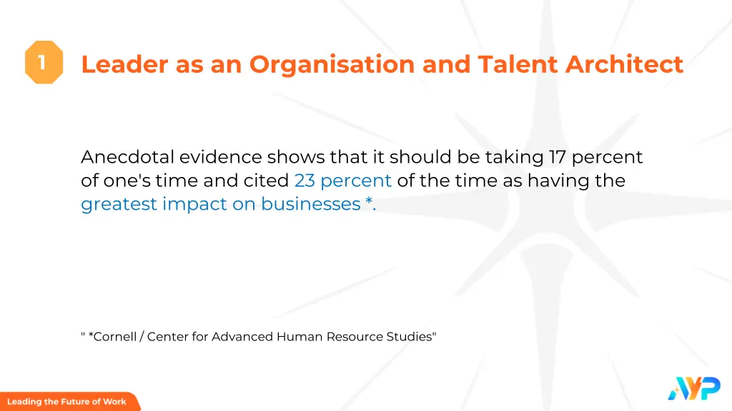 leader as an organisation and talent architect