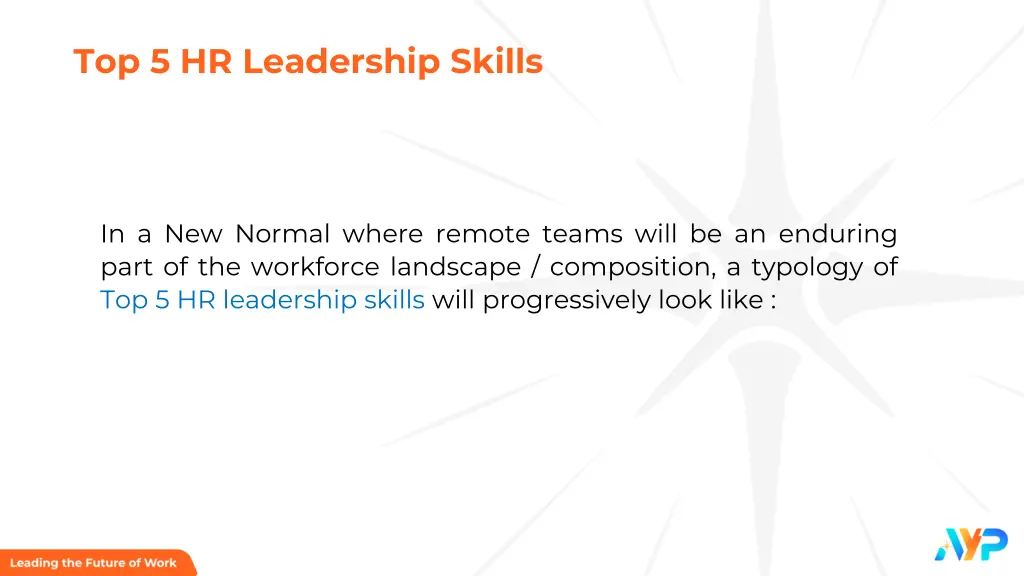 top 5 hr leadership skills