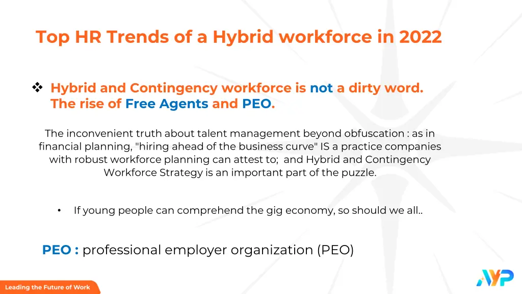 top hr trends of a hybrid workforce in 2022