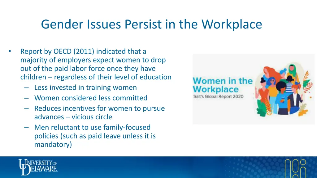 gender issues persist in the workplace