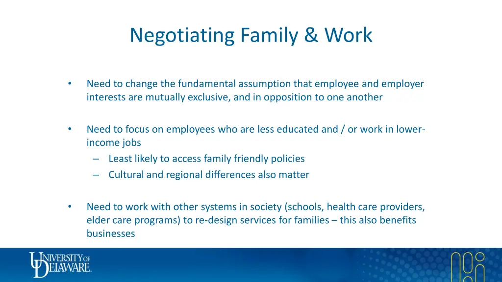 negotiating family work