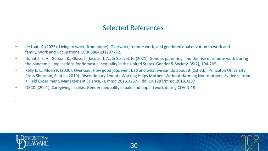 selected references