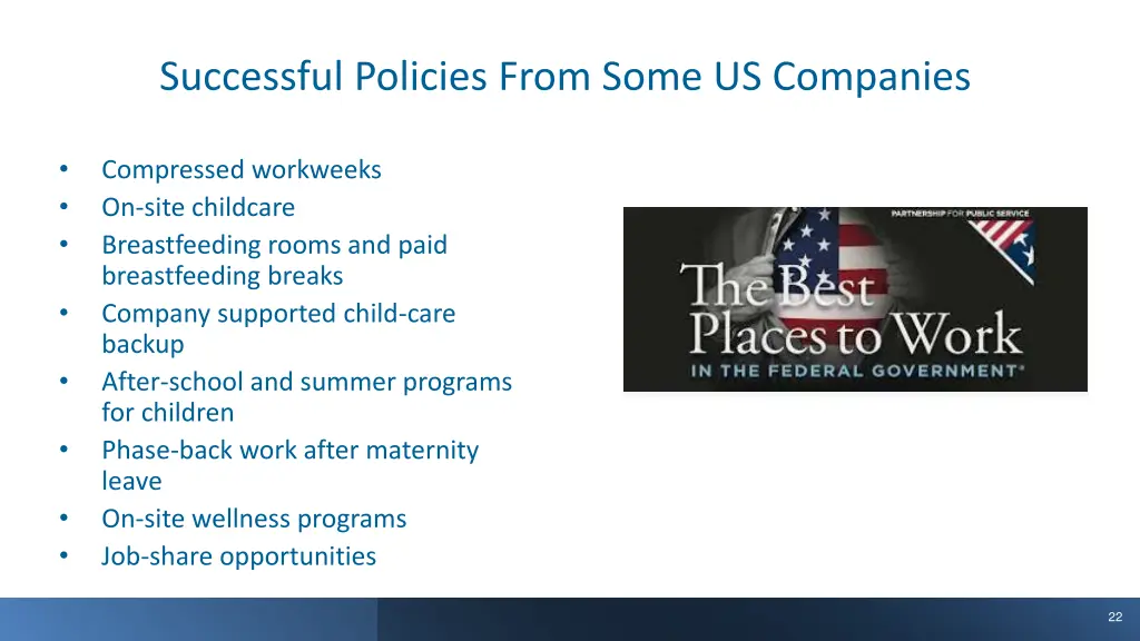 successful policies from some us companies