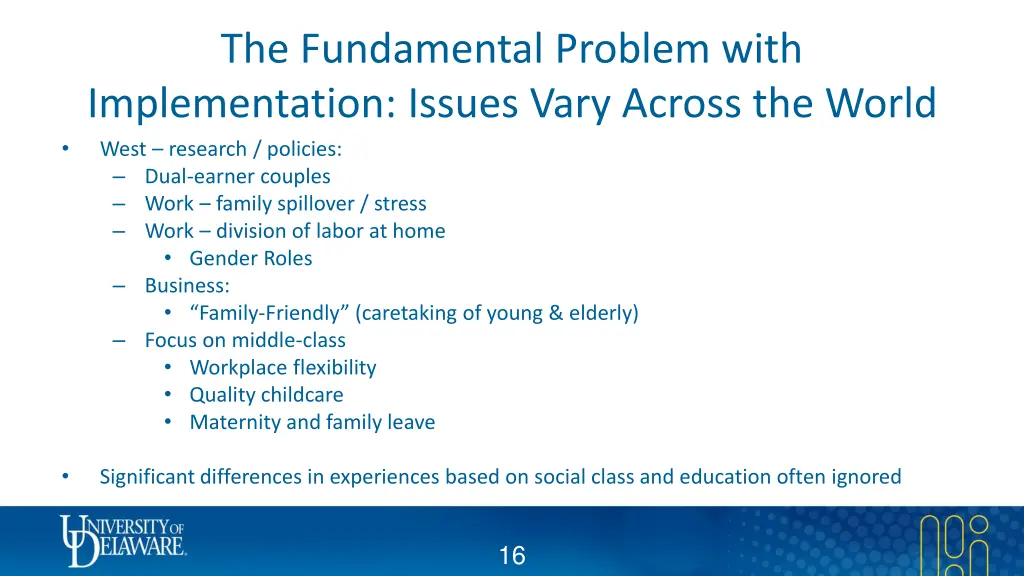the fundamental problem with implementation