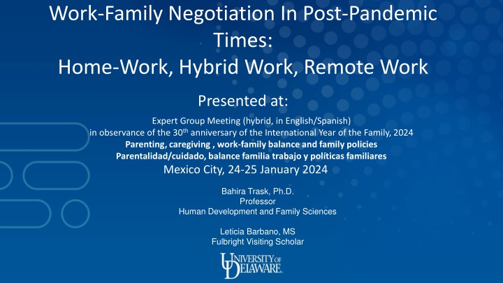 work family negotiation in post pandemic times