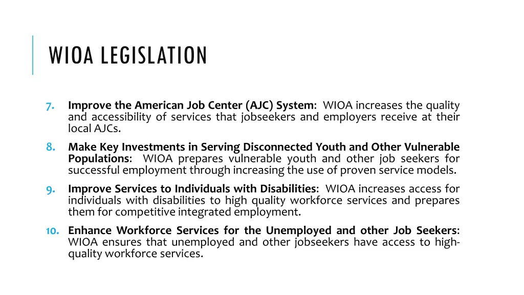wioa legislation 1
