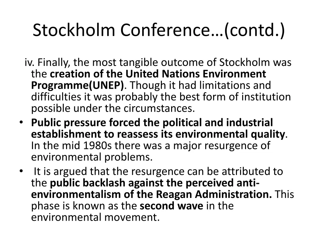 stockholm conference contd