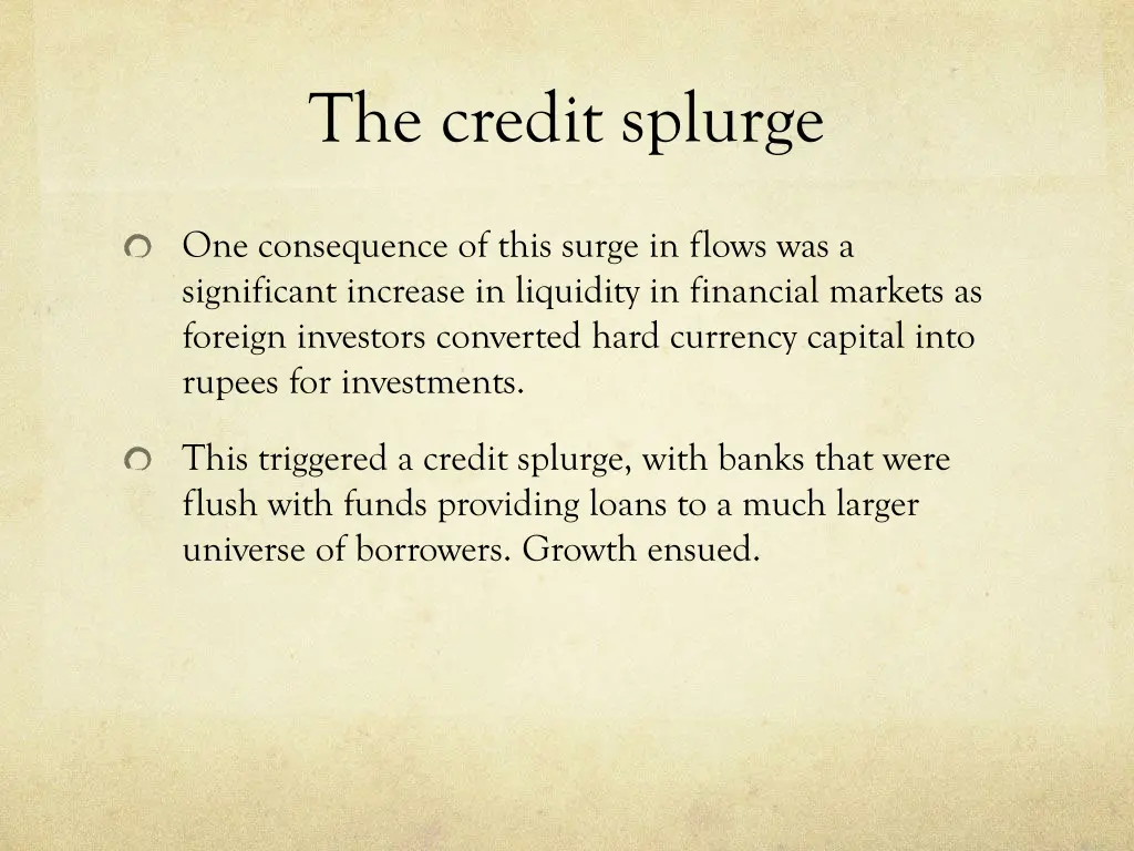 the credit splurge