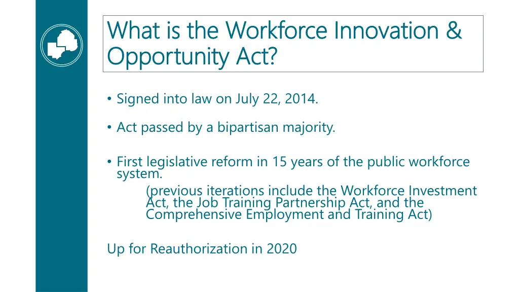 what is the workforce innovation what