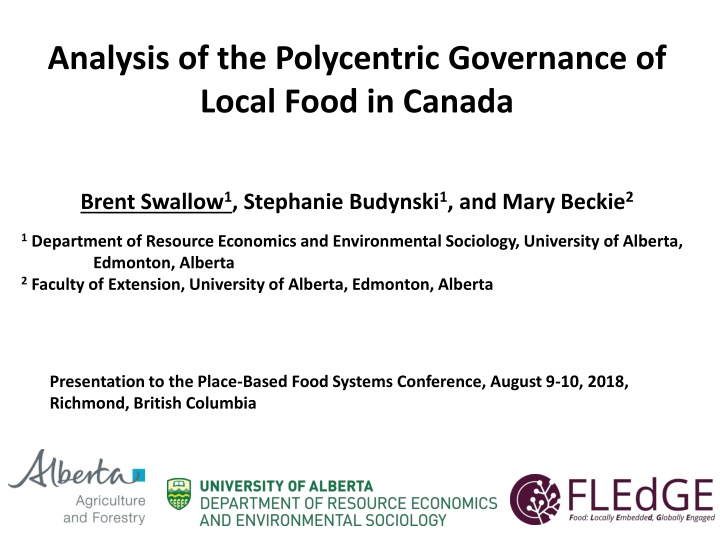 analysis of the polycentric governance of local