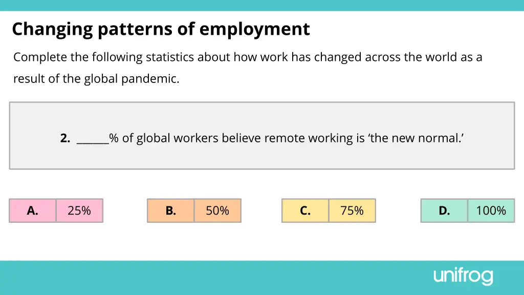 changing patterns of employment 1