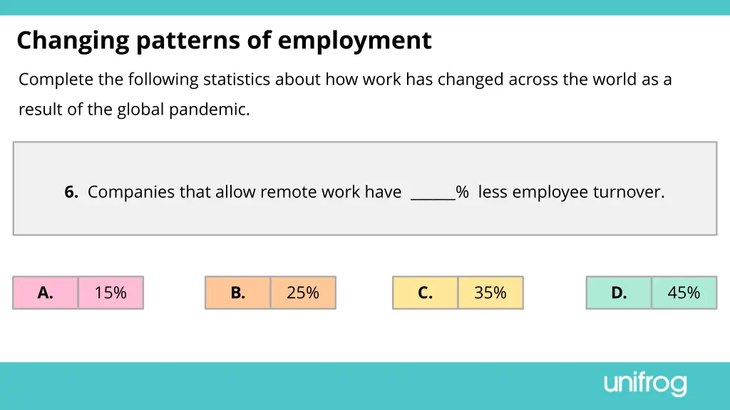 changing patterns of employment 9