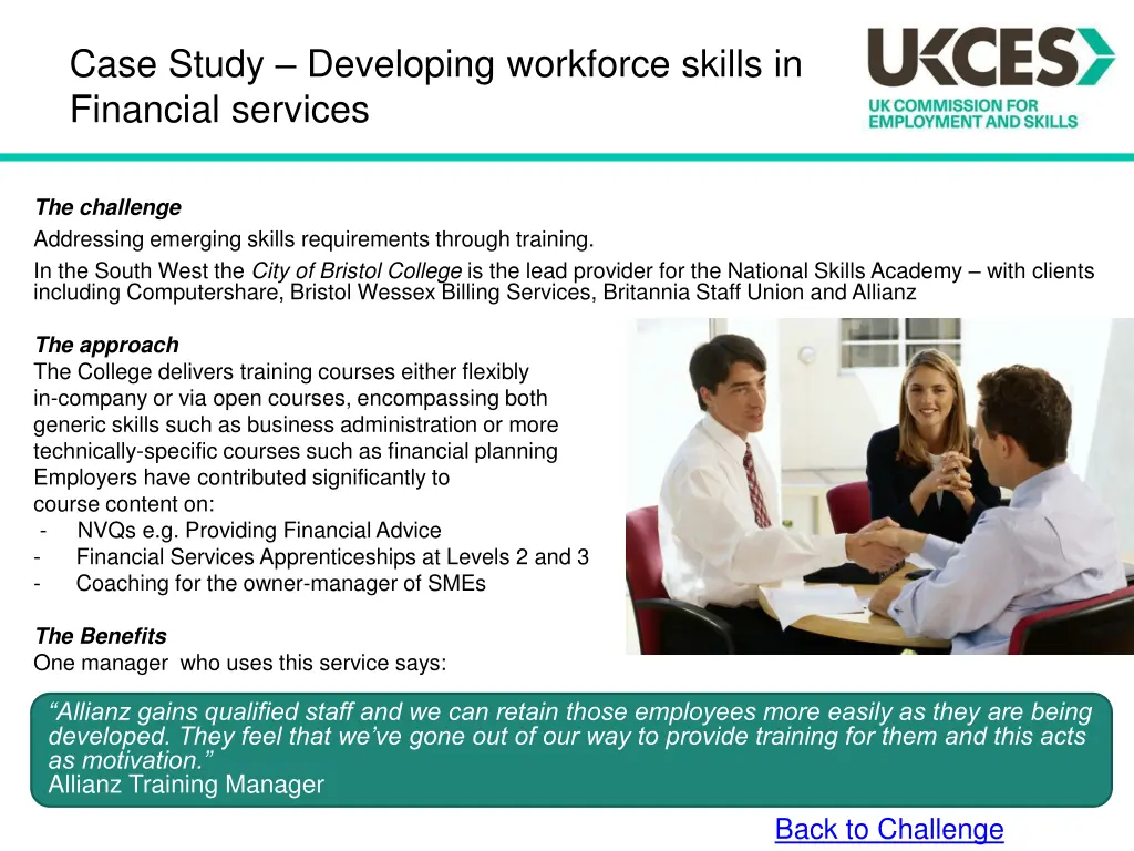 case study developing workforce skills