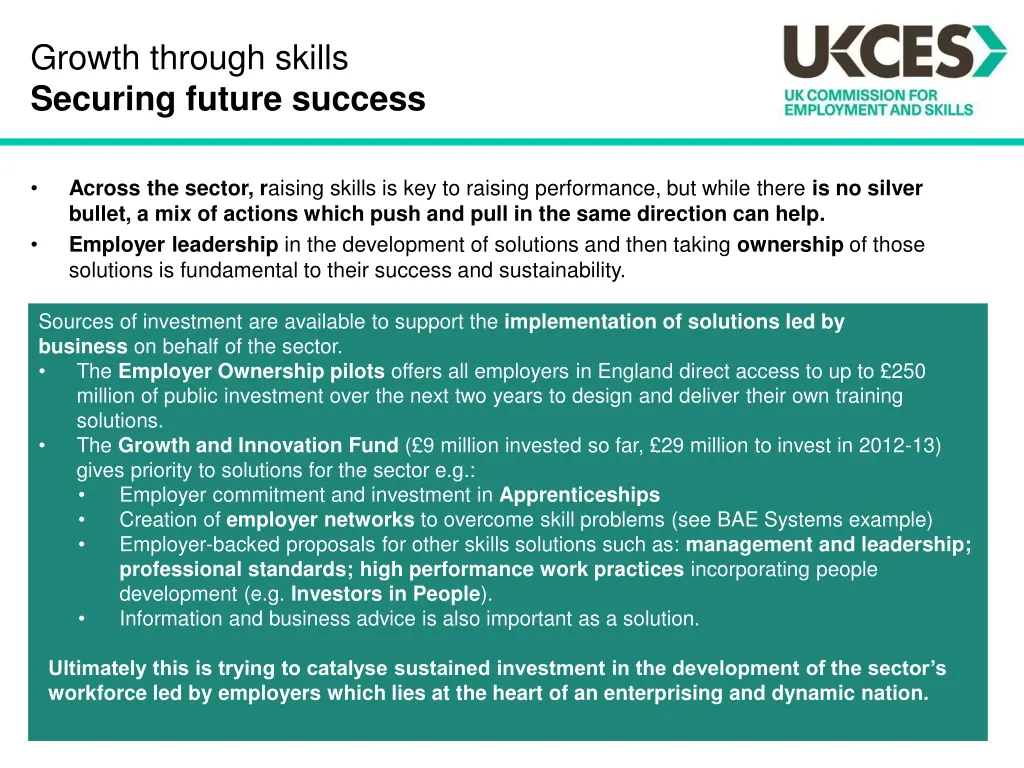 growth through skills securing future success