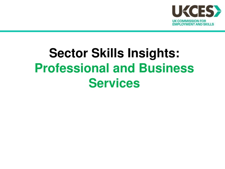 sector skills insights professional and business
