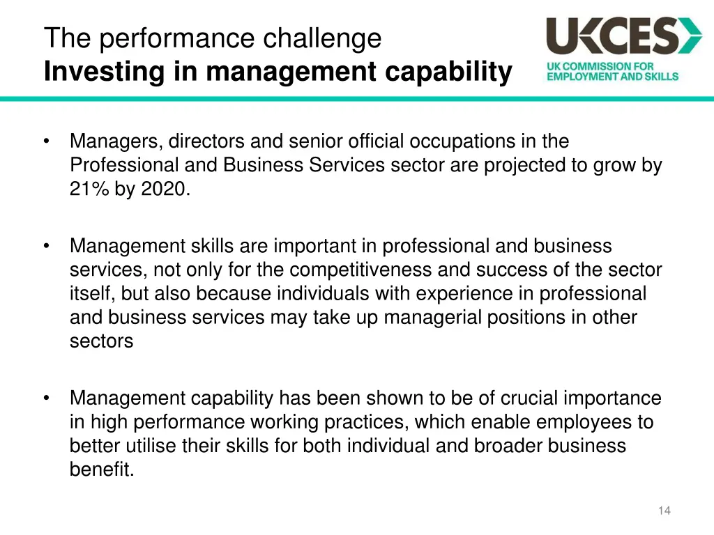 the performance challenge investing in management