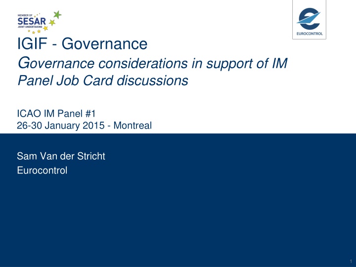 igif governance g overnance considerations