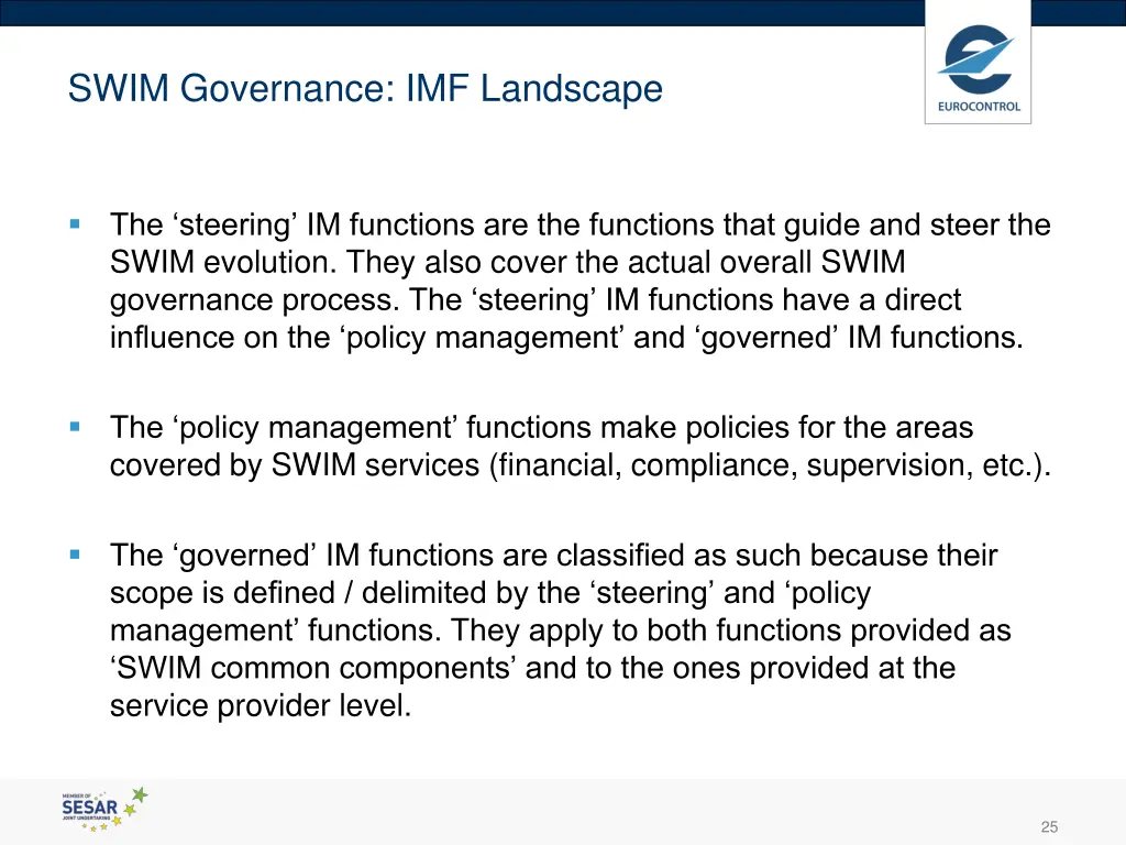 swim governance imf landscape