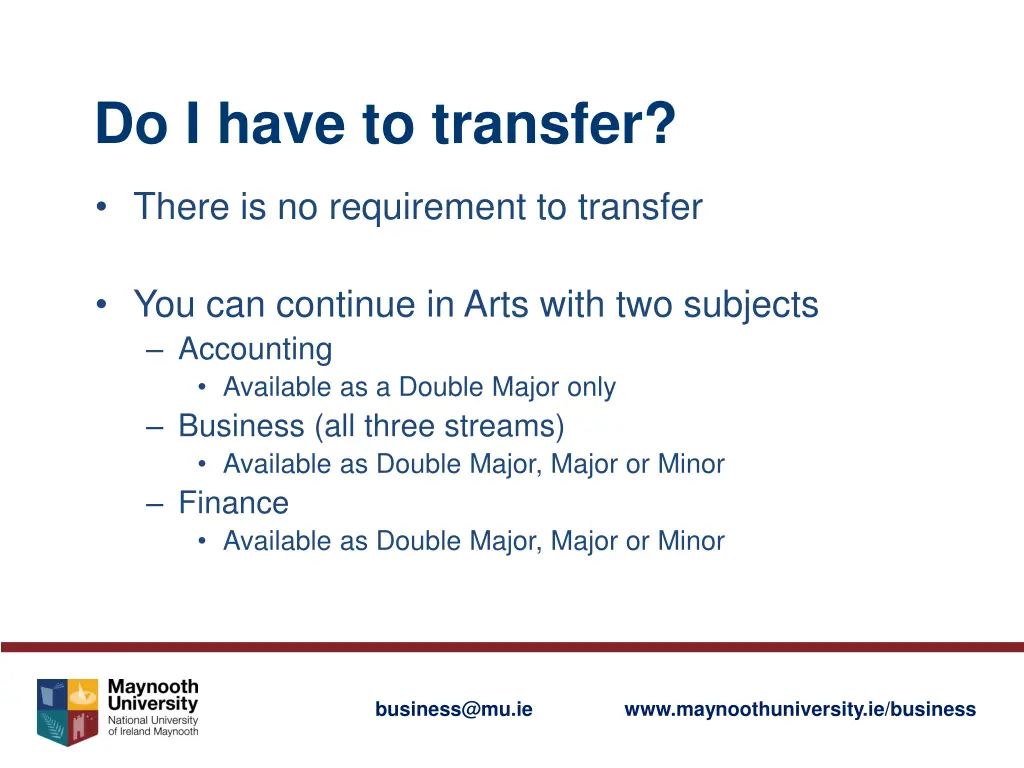 do i have to transfer