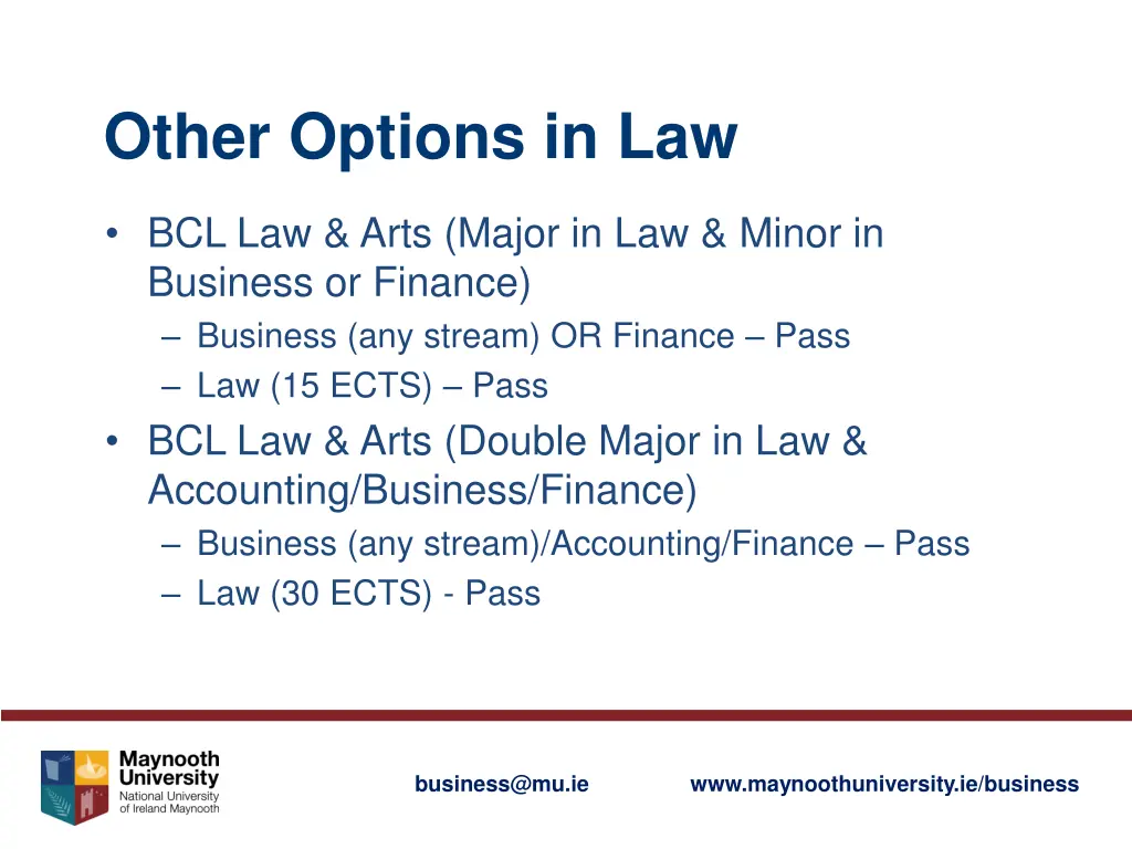 other options in law