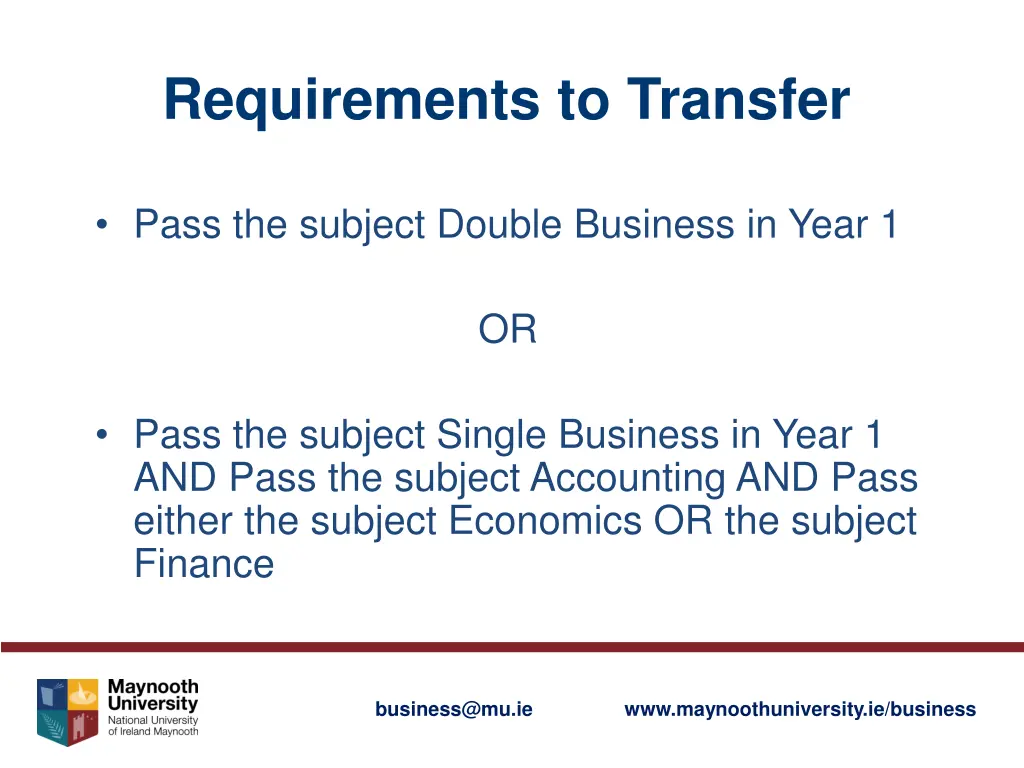 requirements to transfer 4