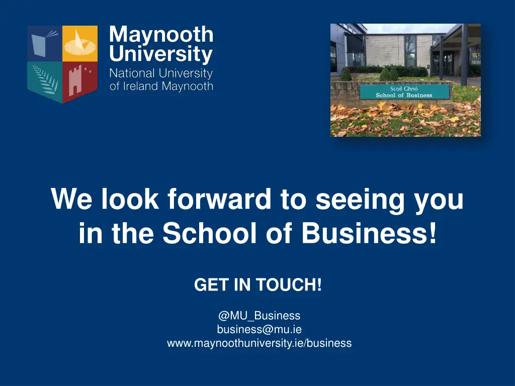 we look forward to seeing you in the school