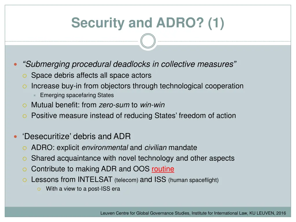 security and adro 1