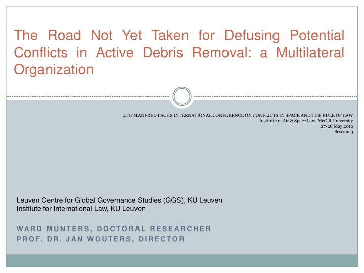 the road not yet taken for defusing potential