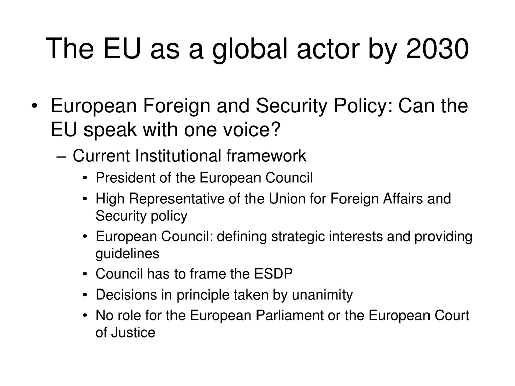 the eu as a global actor by 2030 1