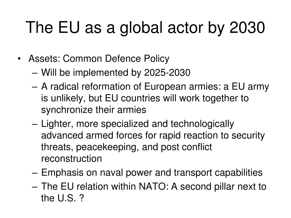 the eu as a global actor by 2030 6